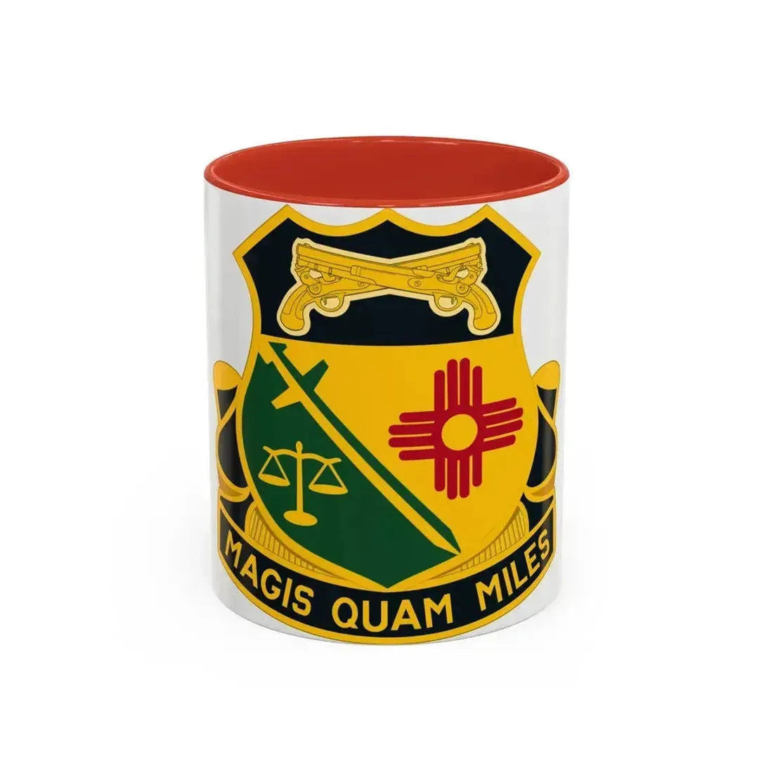 226 Military Police Battalion (U.S. Army) Accent Coffee Mug 11oz Red - Go Mug Yourself