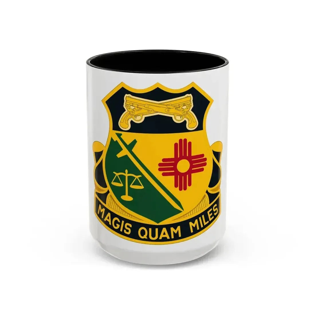 226 Military Police Battalion (U.S. Army) Accent Coffee Mug 15oz Black - Go Mug Yourself