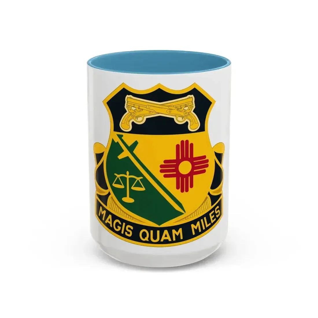 226 Military Police Battalion (U.S. Army) Accent Coffee Mug 15oz Light Blue - Go Mug Yourself