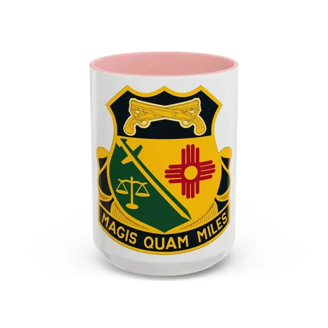 226 Military Police Battalion (U.S. Army) Accent Coffee Mug 15oz Pink - Go Mug Yourself