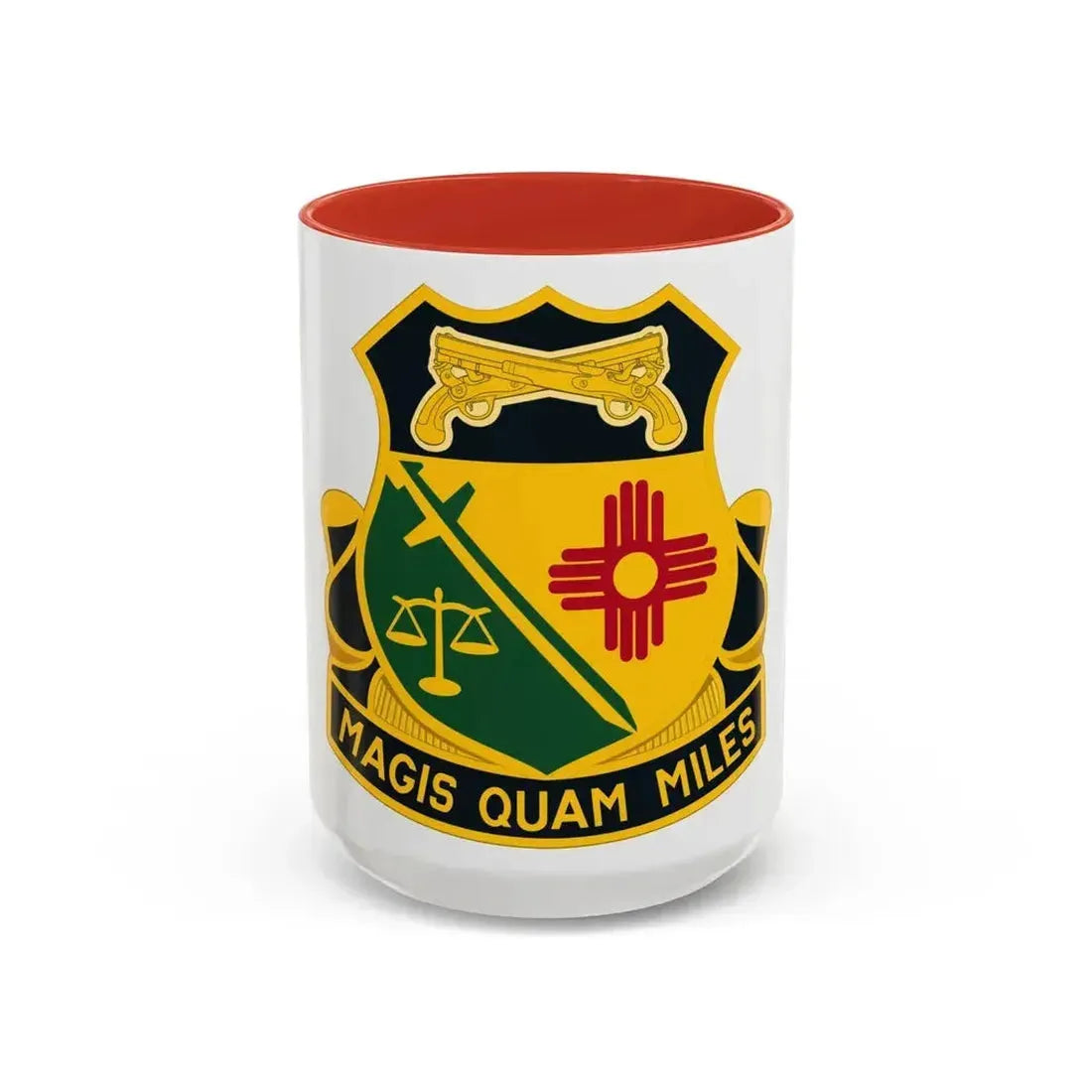 226 Military Police Battalion (U.S. Army) Accent Coffee Mug 15oz Red - Go Mug Yourself