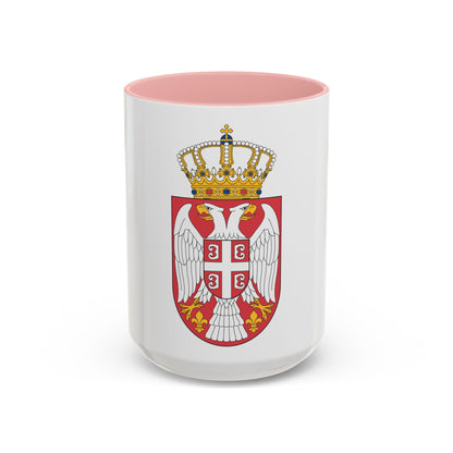 Coat of arms of Serbia 2 - Accent Coffee Mug