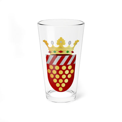 De Wijk wapen (Netherlands) (Coat of Arms) Pint Glass 16oz