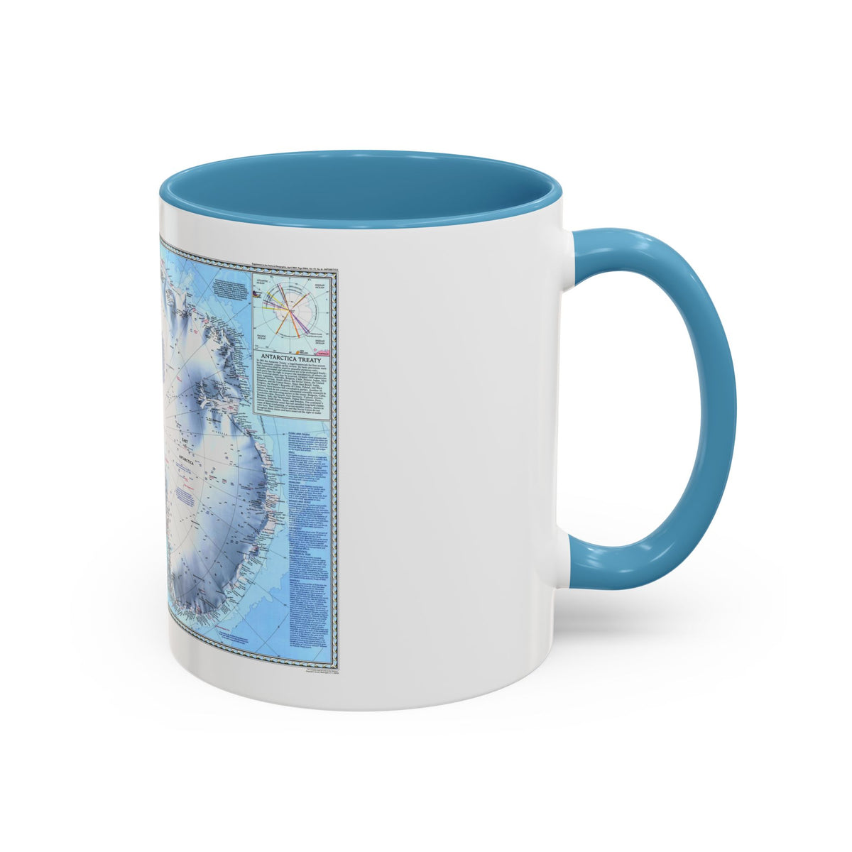 Antarctica (1987) (Map) Accent Coffee Mug