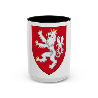 Coat of arms of the House of Luxembourg-Bohemia - Accent Coffee Mug