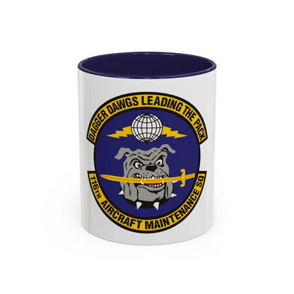 116th Aircraft Maintenance Squadron (U.S. Air Force) Accent Coffee Mug
