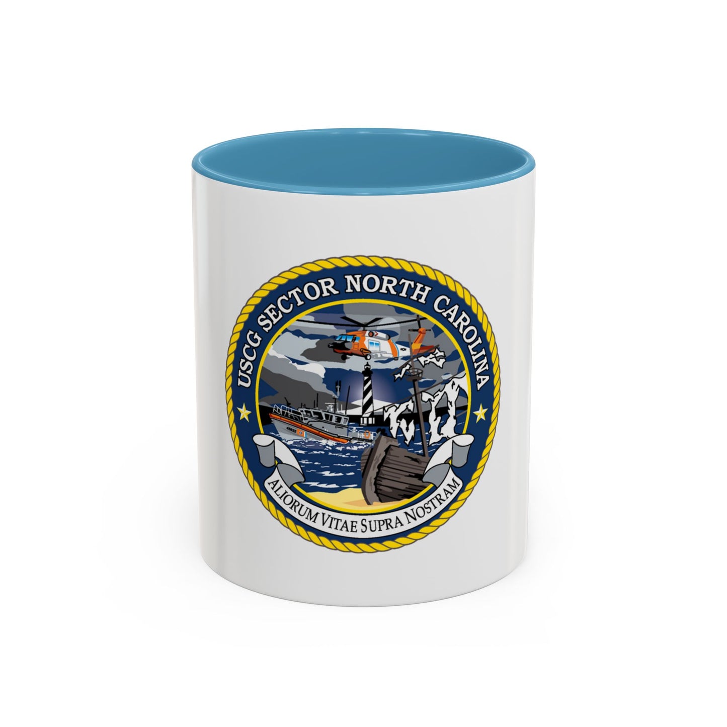 USCG Secctor North Carolina (U.S. Coast Guard) Accent Coffee Mug