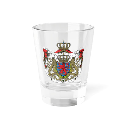 Grandes armoiries du Grand-Duché de Luxembourg (Luxembourg) (Coat of Arms) Shot Glass 1.5oz