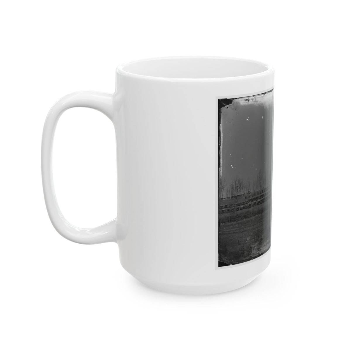 Rappahannock Station, Va. General View Of 50th New York Engineers' Winter Encampment (U.S. Civil War) White Coffee Mug