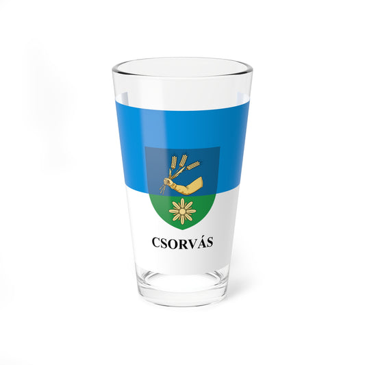 Flag of Csorvas (Hungary) Pint Glass 16oz