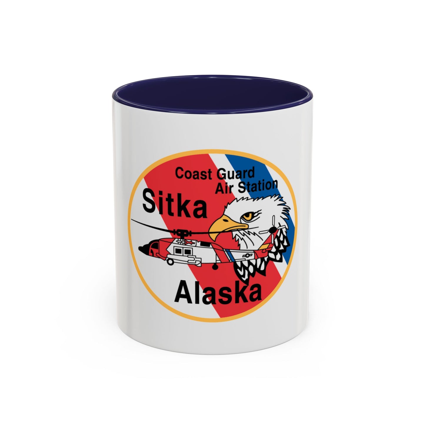 USCG Air Station Sitka (U.S. Coast Guard) Accent Coffee Mug