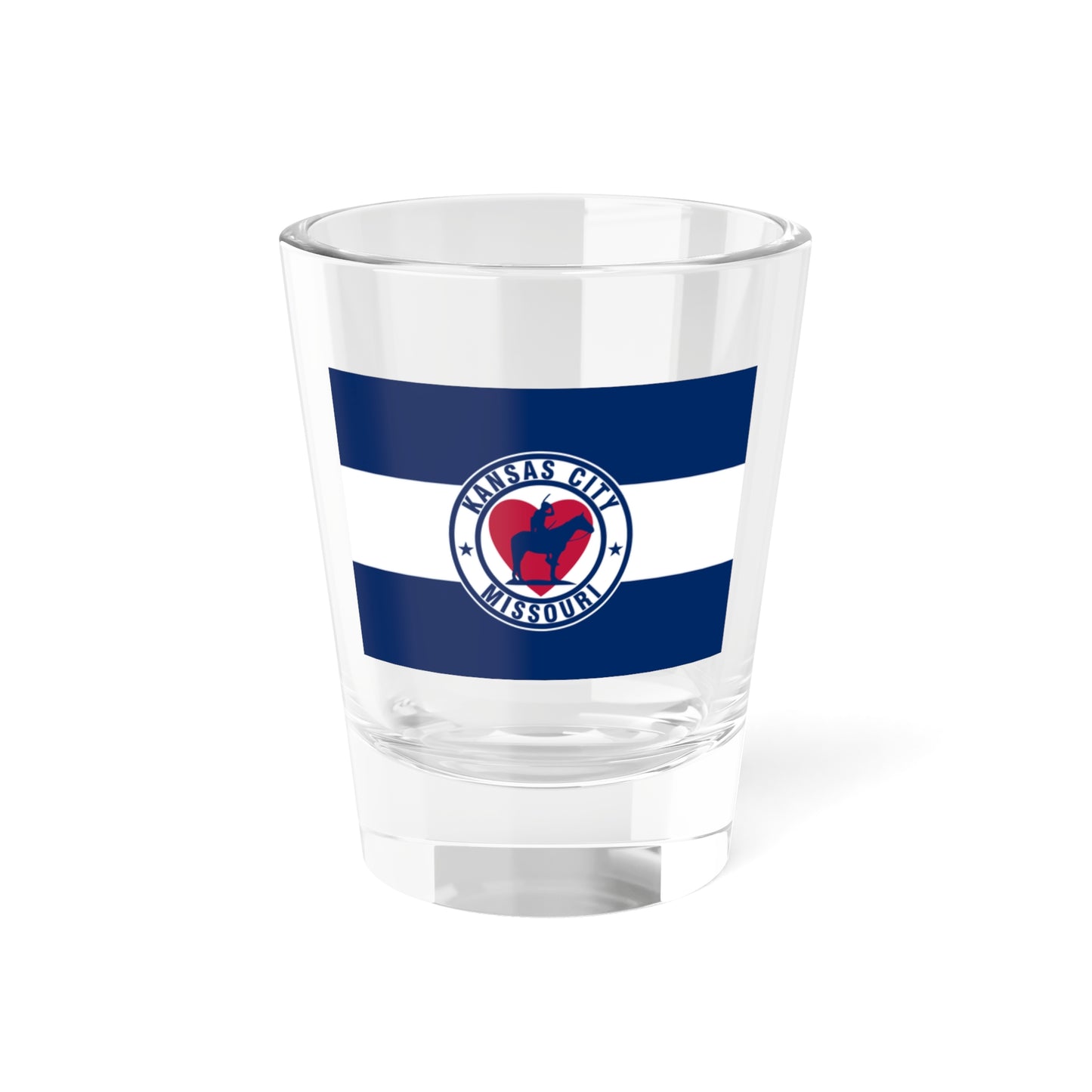 Flag of Kansas City Missouri 1944-1972 (United States) Shot Glass 1.5oz