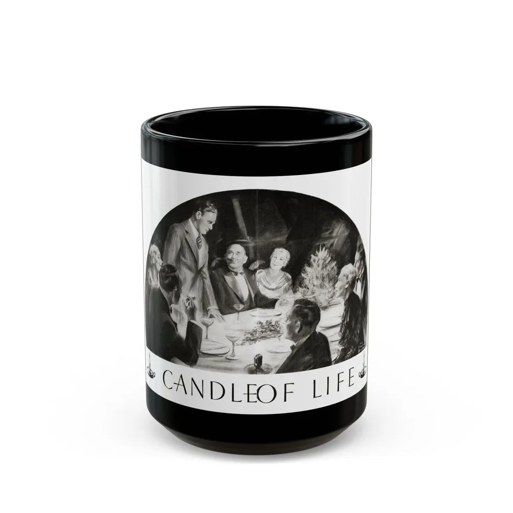 Candle Of Life, Woman's World, December 1936 - Black Coffee Mug-15oz-Go Mug Yourself