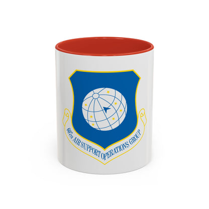 607th ASOGR (U.S. Air Force) Accent Coffee Mug