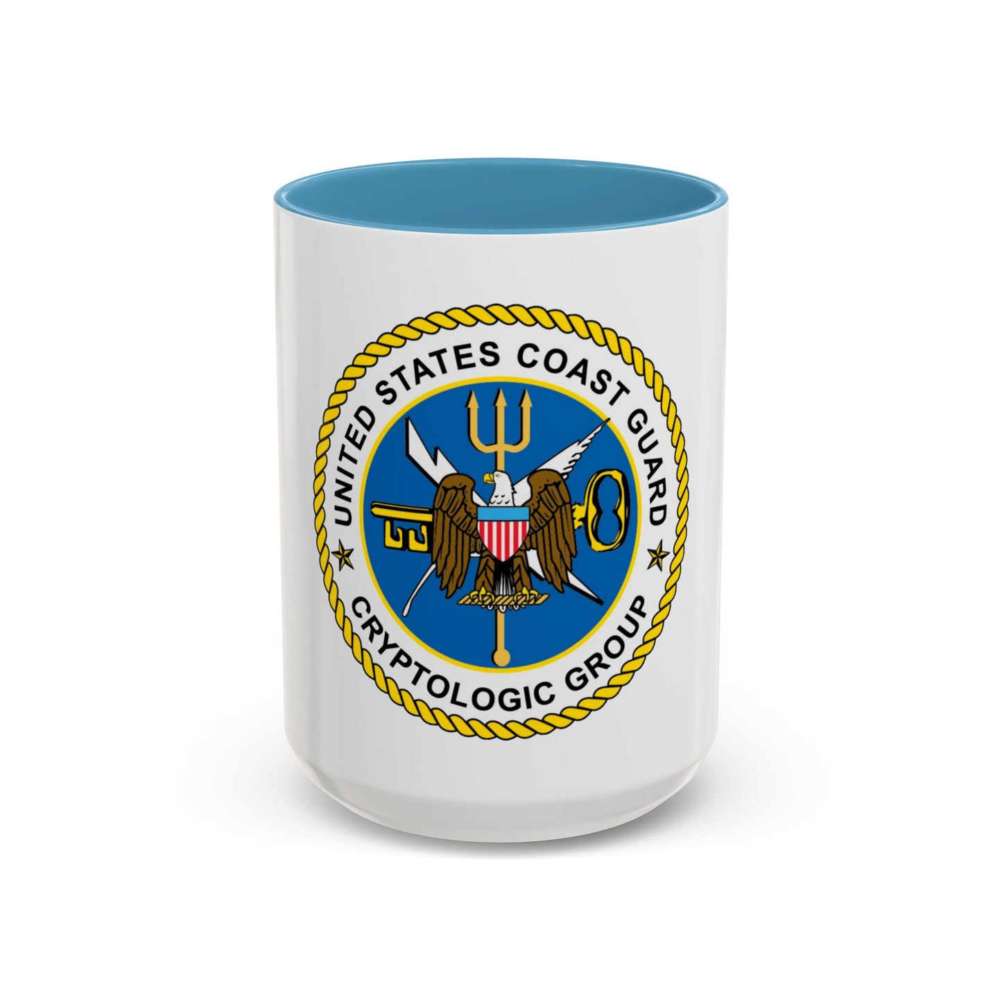 USCG Cryptologic Group (U.S. Coast Guard) Accent Coffee Mug