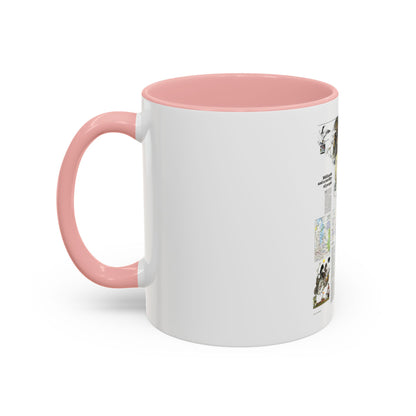 Canada - Medley of People (1979) (Map) Accent Coffee Mug