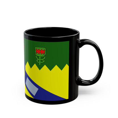 Flag of the City of Launceston Australia - Black Coffee Mug-Go Mug Yourself