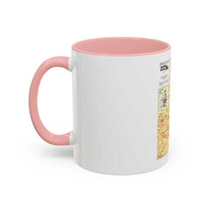 Jerusalem (1996) (Map) Accent Coffee Mug