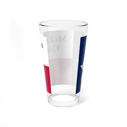 Flag of McLennan County Texas (United States) Pint Glass 16oz