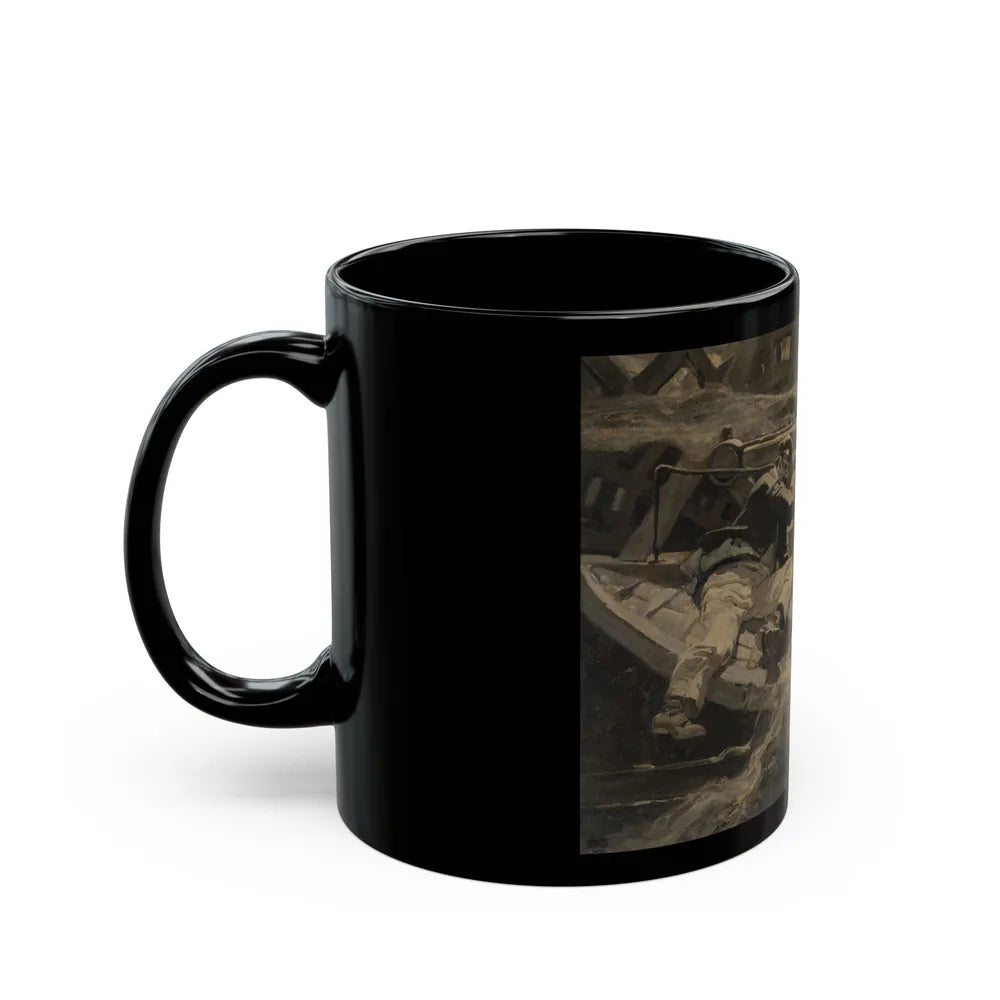 Distressed, 1927 - Black Coffee Mug-Go Mug Yourself