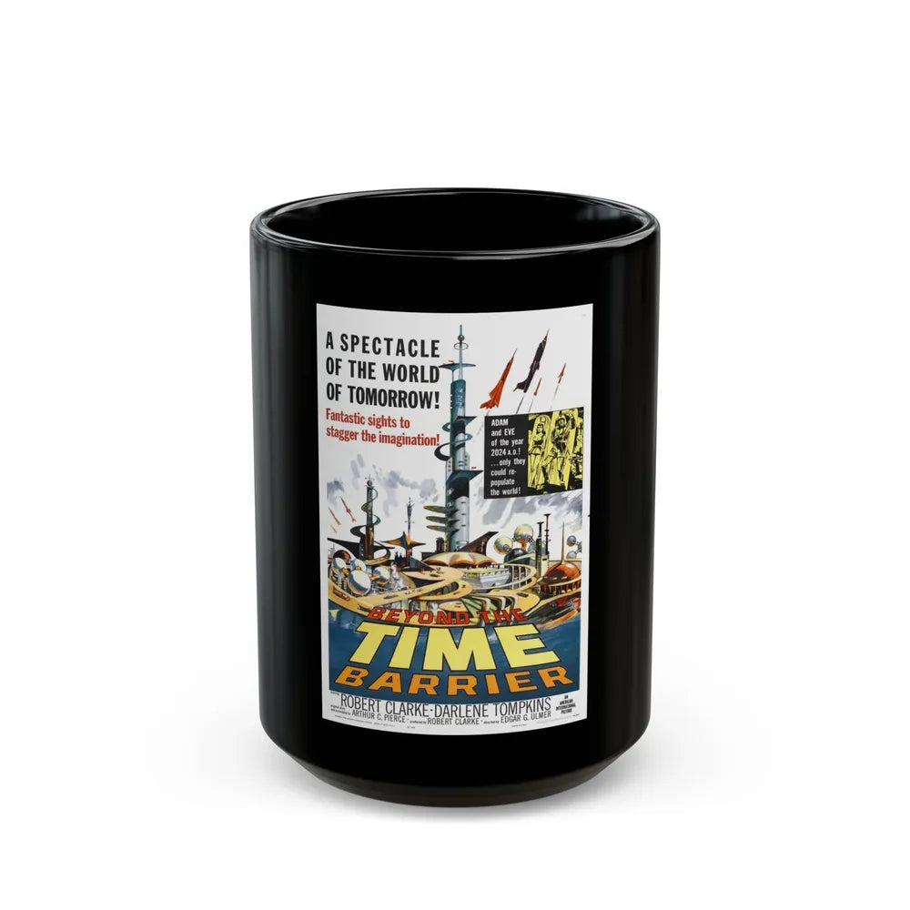 BEYOND THE TIME BARRIER (2) 1960 Movie Poster - Black Coffee Mug-15oz-Go Mug Yourself