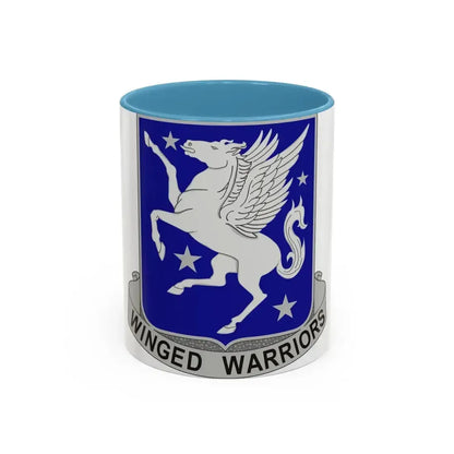 228 Aviation Regiment (U.S. Army) Accent Coffee Mug 11oz Light Blue - Go Mug Yourself
