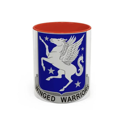 228 Aviation Regiment (U.S. Army) Accent Coffee Mug 11oz Red - Go Mug Yourself