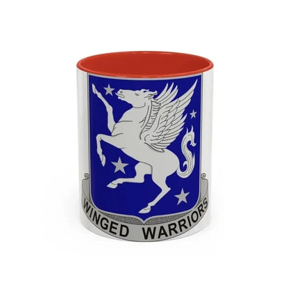 228 Aviation Regiment (U.S. Army) Accent Coffee Mug 11oz Red - Go Mug Yourself