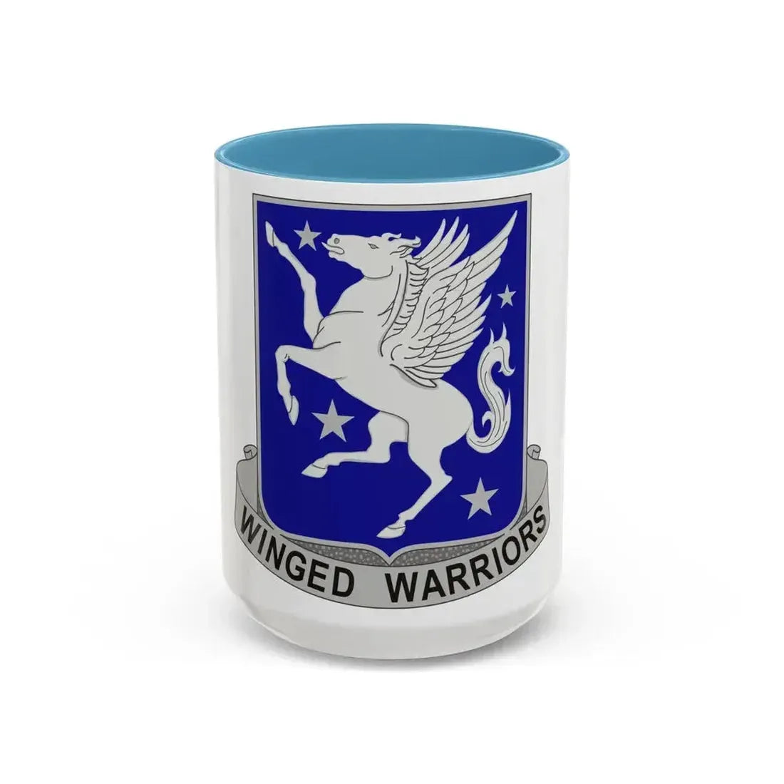 228 Aviation Regiment (U.S. Army) Accent Coffee Mug 15oz Light Blue - Go Mug Yourself
