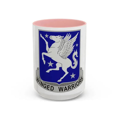 228 Aviation Regiment (U.S. Army) Accent Coffee Mug 15oz Pink - Go Mug Yourself