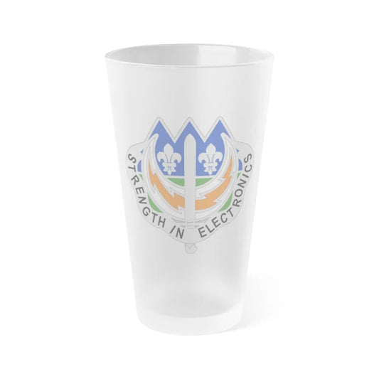 228 Signal Brigade 2 (U.S. Army) Frosted Pint Glass 16oz-Go Mug Yourself