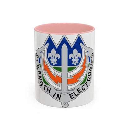 228 Signal Brigade 2 (U.S. Army) Accent Coffee Mug 11oz Pink - Go Mug Yourself