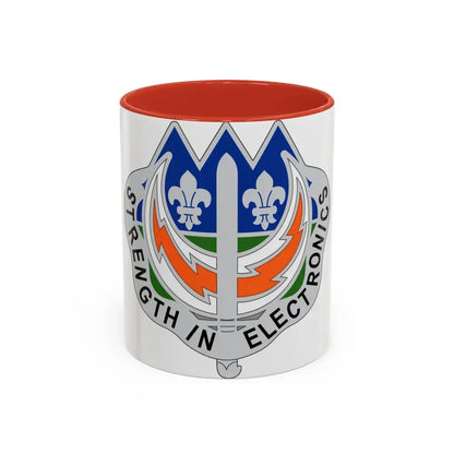 228 Signal Brigade 2 (U.S. Army) Accent Coffee Mug 11oz Red - Go Mug Yourself