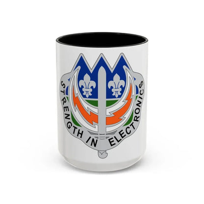 228 Signal Brigade 2 (U.S. Army) Accent Coffee Mug 15oz Black - Go Mug Yourself