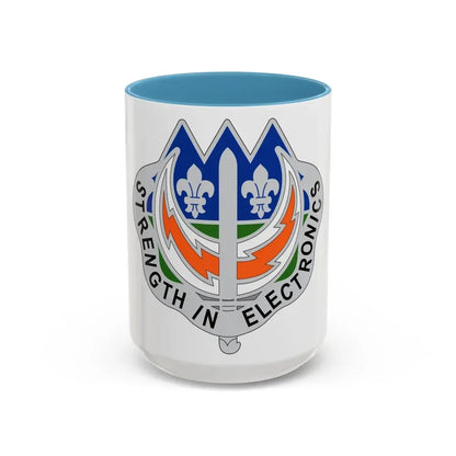 228 Signal Brigade 2 (U.S. Army) Accent Coffee Mug 15oz Light Blue - Go Mug Yourself