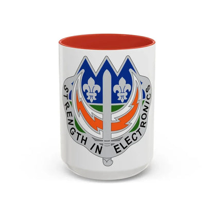 228 Signal Brigade 2 (U.S. Army) Accent Coffee Mug 15oz Red - Go Mug Yourself