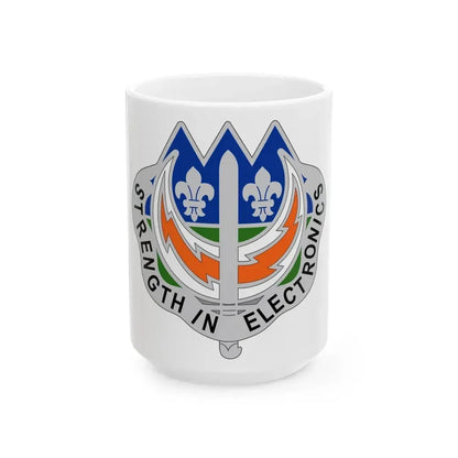 228 Signal Brigade 2 (U.S. Army) White Coffee Mug 15oz - Go Mug Yourself