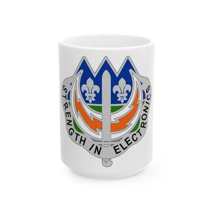 228 Signal Brigade 2 (U.S. Army) White Coffee Mug 15oz - Go Mug Yourself