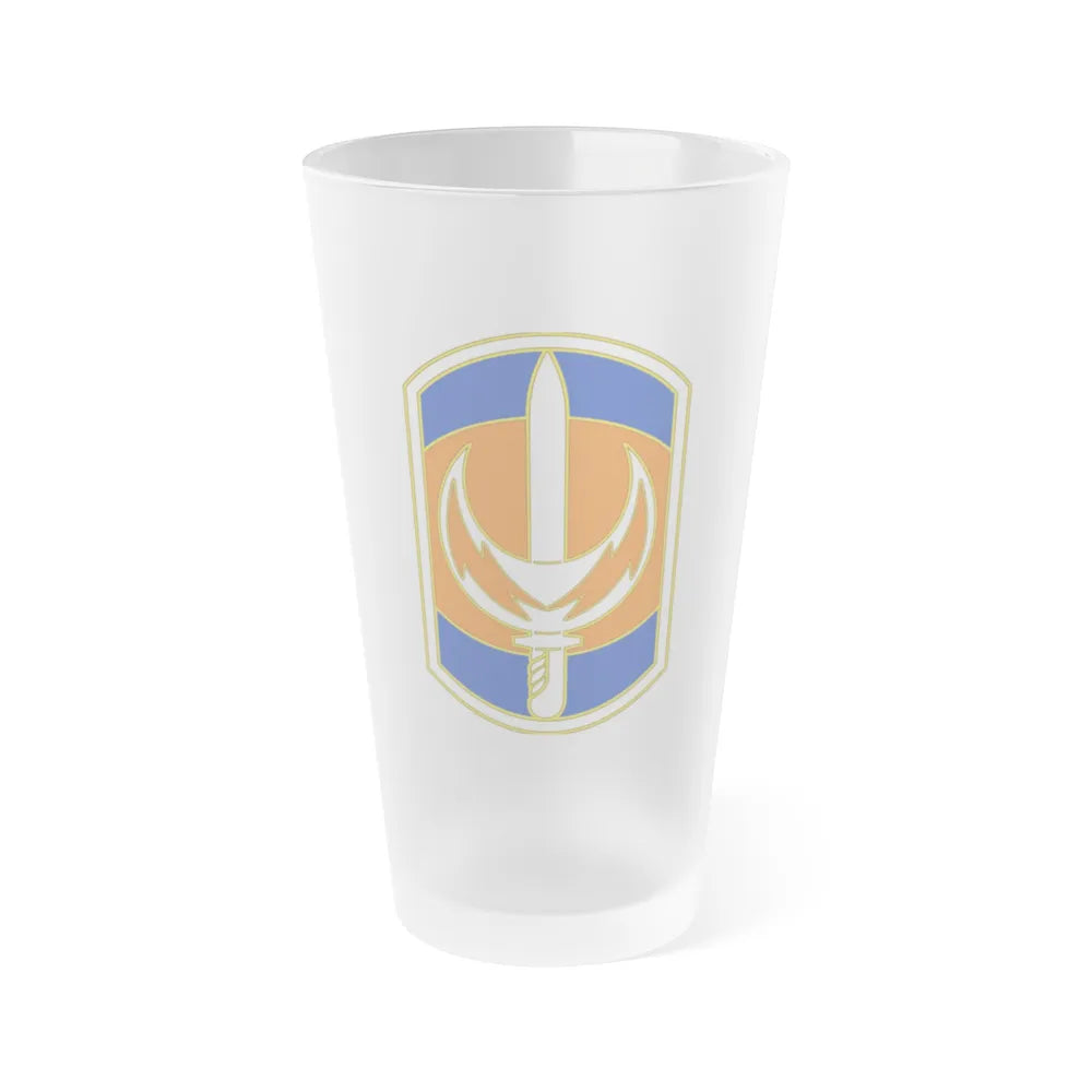 228 Signal Brigade 3 (U.S. Army) Frosted Pint Glass 16oz-Go Mug Yourself