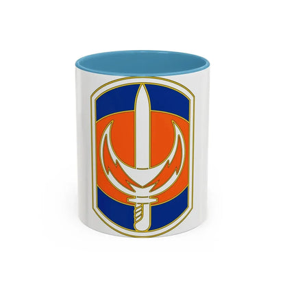 228 Signal Brigade 3 (U.S. Army) Accent Coffee Mug 11oz Light Blue - Go Mug Yourself
