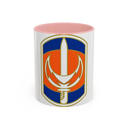 228 Signal Brigade 3 (U.S. Army) Accent Coffee Mug 11oz Pink - Go Mug Yourself