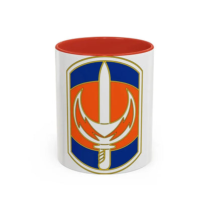 228 Signal Brigade 3 (U.S. Army) Accent Coffee Mug 11oz Red - Go Mug Yourself