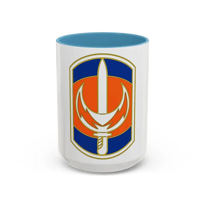 228 Signal Brigade 3 (U.S. Army) Accent Coffee Mug 15oz Light Blue - Go Mug Yourself