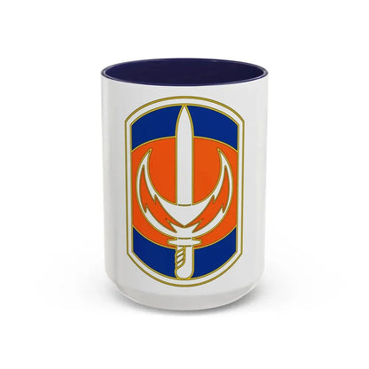 228 Signal Brigade 3 (U.S. Army) Accent Coffee Mug 15oz Navy - Go Mug Yourself