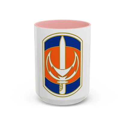 228 Signal Brigade 3 (U.S. Army) Accent Coffee Mug 15oz Pink - Go Mug Yourself