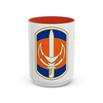 228 Signal Brigade 3 (U.S. Army) Accent Coffee Mug 15oz Red - Go Mug Yourself