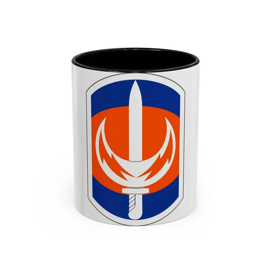 228 Signal Brigade (U.S. Army) Accent Coffee Mug 11oz Black - Go Mug Yourself