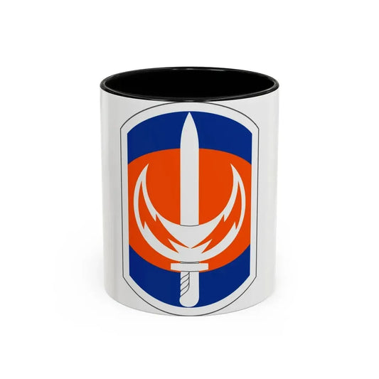 228 Signal Brigade (U.S. Army) Accent Coffee Mug 11oz Black - Go Mug Yourself
