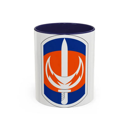 228 Signal Brigade (U.S. Army) Accent Coffee Mug 11oz Navy - Go Mug Yourself