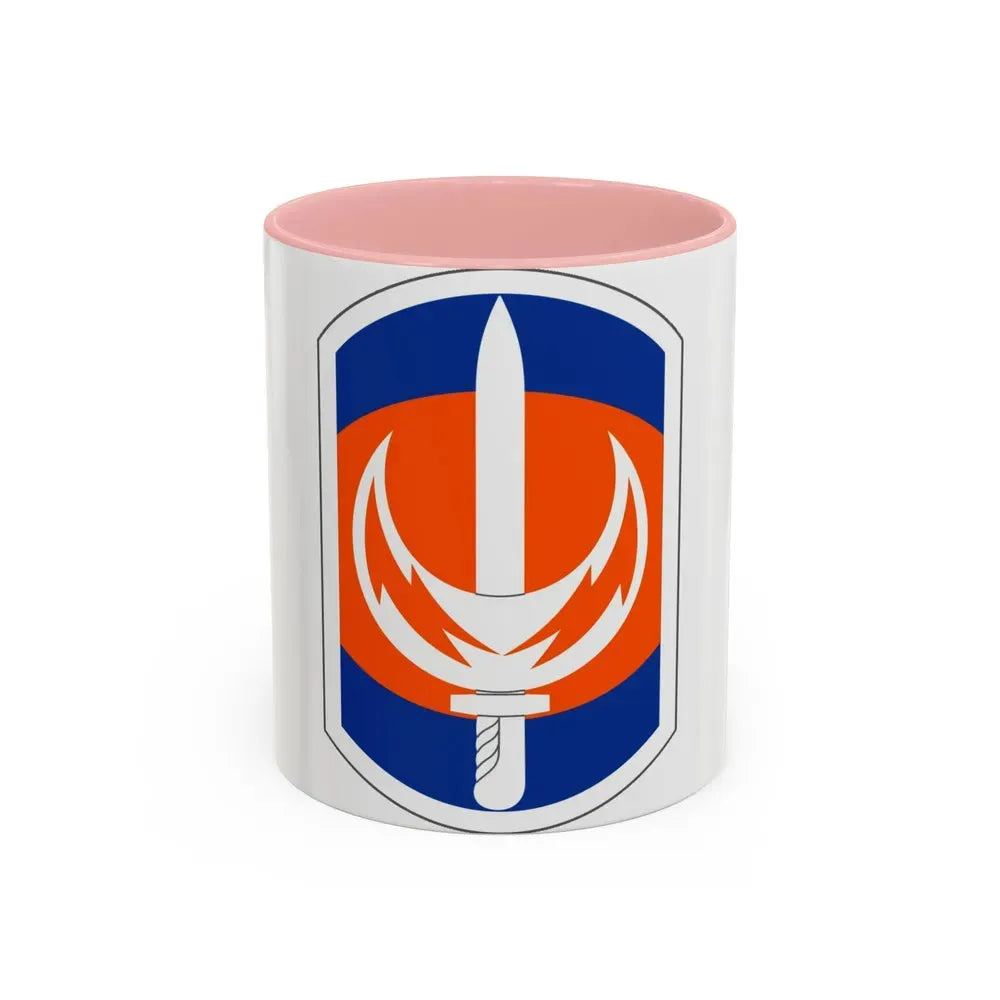228 Signal Brigade (U.S. Army) Accent Coffee Mug 11oz Pink - Go Mug Yourself